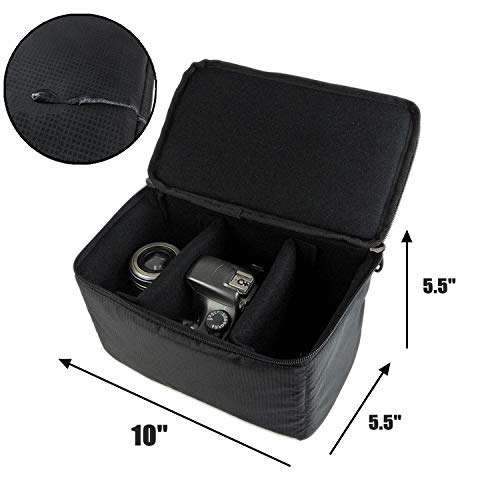 G-Raphy Camera Insert Bag Camera Pouch Bag With Sleeve Camera Case - Make Your Own Camera Bag (Black Insert) #TOP2