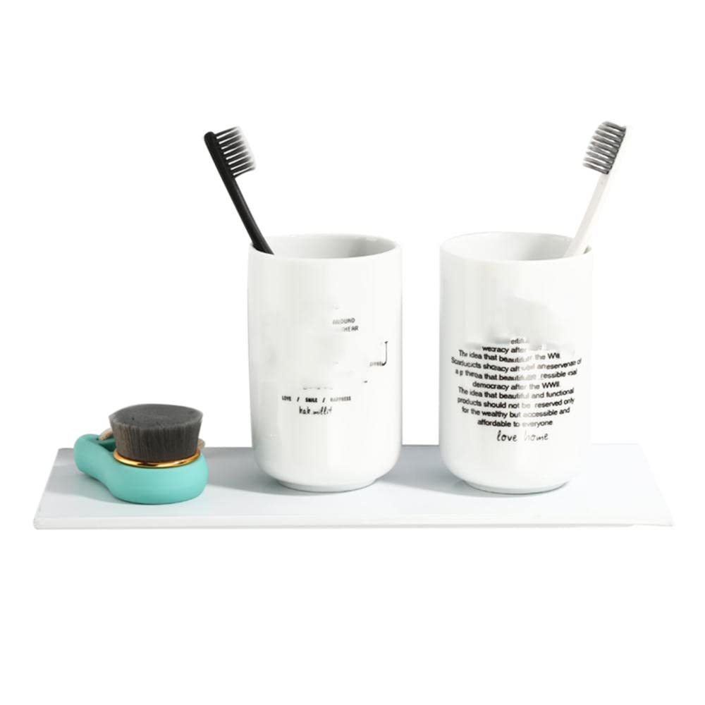 Estante de baño de espacio aluminio antioxidante con acabado minimalista blanco de 30cm
