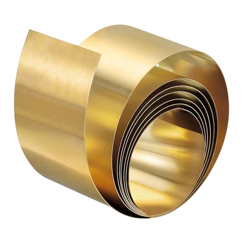 uxcell Brass Sheet Roll for Crafts and Repairs