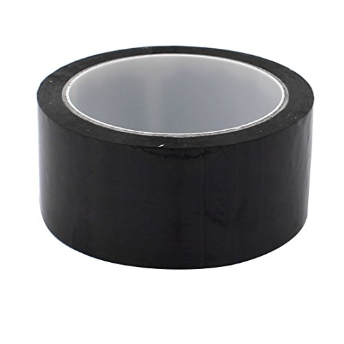 Image of uxcell 50mm Single Sided Strong Self Adhesive Mylar Tape 50M Black