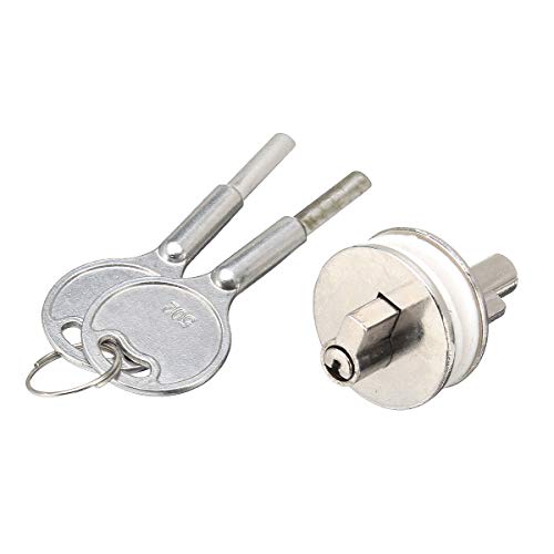 MJJEsports Sliding Glass Cabinet Door Showcase Reptile Vivarium Terrarium Lock w/ 2 Keys - Image 4