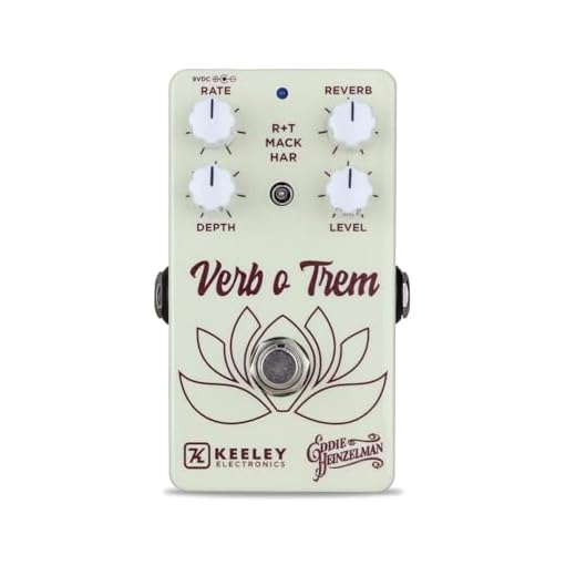 Keeley Eddie Heinzelman Verb o Trem Reverb and Tremolo Pedal, Off-White (KVoT)