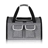 【Diseño de ventilación】 La mochila porta mascotas tiene tres entradas que permiten que su mascota saque la cabeza. Puede alimentar a su perro o jugar con él sin dejar el transportador de gatos. Y las dos ventanas de malla transpirable están diseñadas para la visibilidad y la ventilación del aire. También hay una almohadilla desmontable de doble propósito dentro de la mochila.