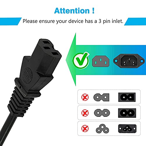 Image of 3 Idea Imagine Create Print Creality India Plug IEC Mains Power Cable Cord for Desktop Black Power Cable