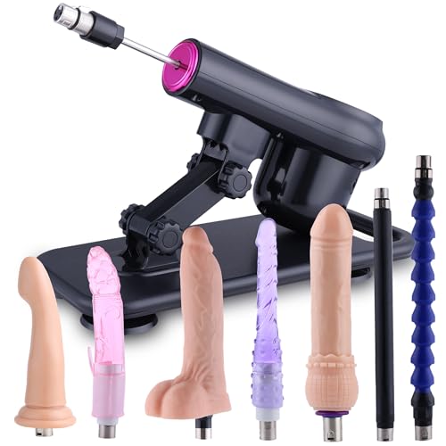 Sex Machine Dildo Machine,Fuck Machine for Women,Love Machine with Powerful Suction Cups,Thrusting Machine with 3Xlr Connector,Sex Toys with 8 Attachments Adult Toys