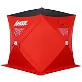 Aimdorarchery Ice Fishing Shelter Fishing Tent-Waterproof Oxford Fabric 300D-600D Portable Pop-Up Ice Fishing Tent for Outdoor Lowest Temps