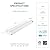 PARMIDA LED Swivel Under Cabinet Lighting, Hardwired or Plug-in Installation, 24 Inch, 14W, 5CCT Color Selectable - 2700K/3000K/4000K/5000K/6000K, Rotatable Lens, Dimmable, Linkable, 120V, 1120LM, ETL