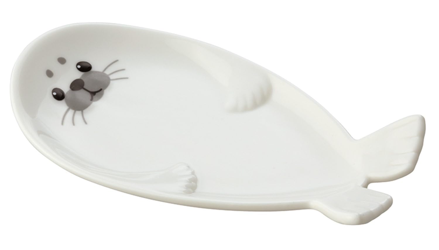 Amazon｜デコレコーポレーション アザラシカフェ アザラシ小皿 WH
