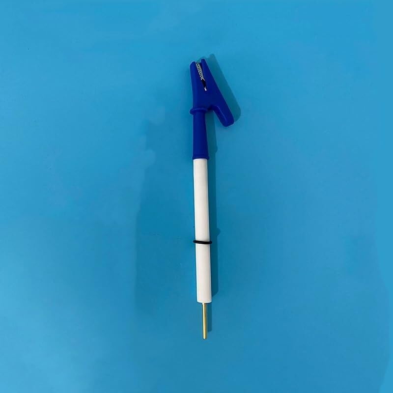 Metalowy klips do uchwytu elektrody, zaciskowy zacisk eksperymentów elektrochemicznych - szerokość szczeliny 10 mm, średnica pręta 6/8x80(10mm)