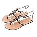 Summer Women Fashion Diamond Sandals Casual Beach Shining Boho Shoes T-Strap Flops Slippers