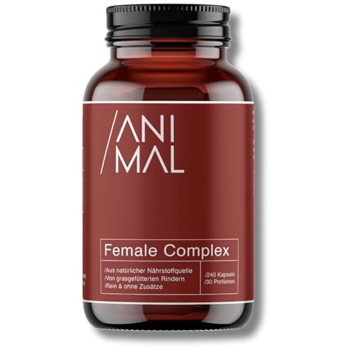 Female Complex [240 Kapseln] - Mit Austern, Milz, Leber & Colostrum vom Rind – Multivitamin für Frauen - Natürliches Eisen, Kupfer, Vitamin A (Retinol), Vitamin B12 – geschmacksneutral