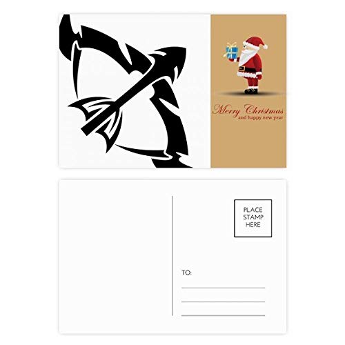 Cartes postales Sagittaire Père Noël astrologie zodiaque fêtes fin d'année
