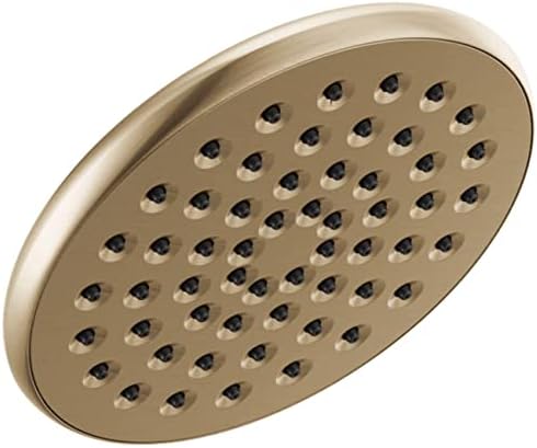 Delta Universal Showering Components 1.75 GPM Single Function Rain Shower Head with Touch-Clean Technology, Champagne Bronze