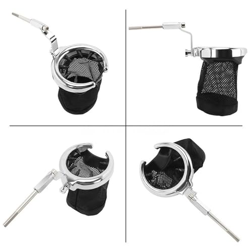 Porte-boisson moto guidon argent pour ne plus manquer d'eau - 7