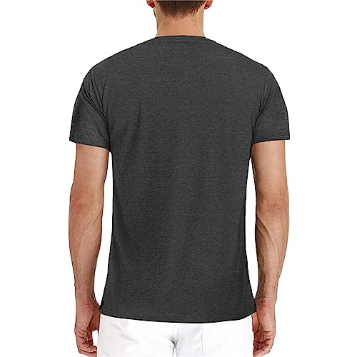 Lexiart Mens Fashion Henley Shirts Long Sleeve Button Cotton T-Shirt with Pocket2