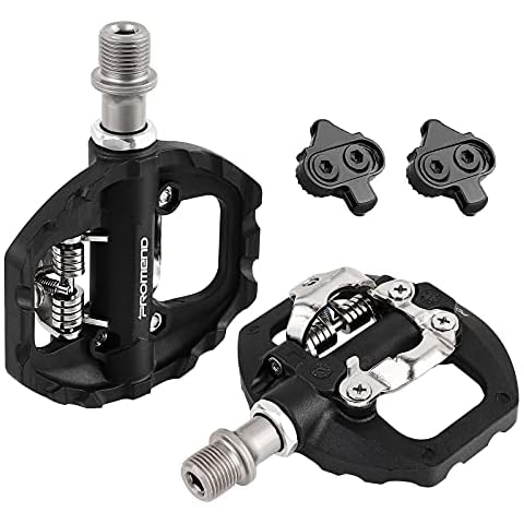 SUPERNIGHT Fahrradpedale mit SPD Cleat Set, Shimano PD Pedale Kompatibel, 3-Abgedichtete, rutschfeste, Leichte Nylonfaser/Legierung Cover