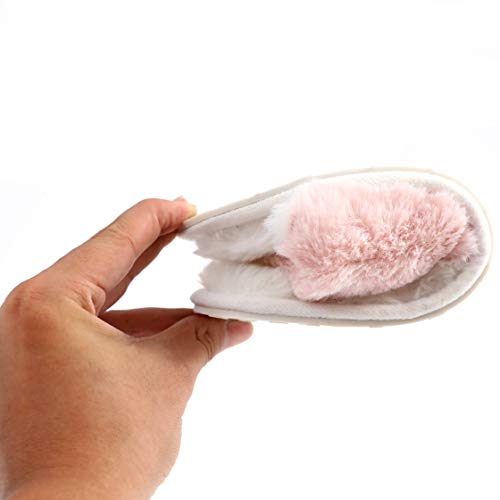 Millffy Cross Band Graceful Women's Slippers Fluffy Thong Slippers Home Flip Flops Slippers Open Toe Slides4