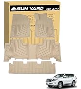 ランドクルーザー150プラド後期専用 車内用ベージュ合成皮革マット4ピース Amazon | 【SunYard】トヨタランドクルーザープラド150系適合 フロア