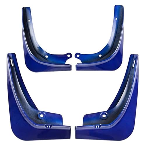 Guardabarros azul para Coche Modelo 3 que evita salpicaduras y daños en la pintura