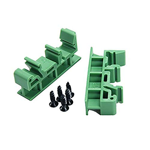 Comidox Set of 5 PCB Din C45 Rail Adapter Circuit Board Mounting Bracket Holder Carrier 35mm - Thumbnail 2