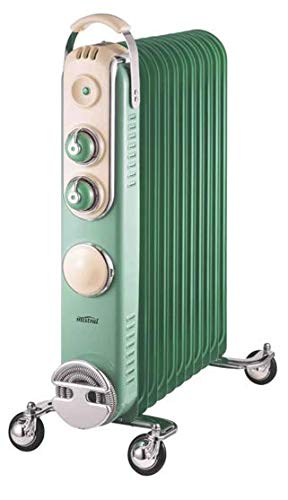 Mistral 11 Fin Vintage Retro Column 3 Heat Settings 1000W/1400W/2400W Heater  With 24hr Mechanical Timer - MCAL-11T: Heating: Amazon.com.au