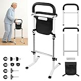 Aufstehhilfe Toilette, Dual Handrail Stehhilfe, WC Aufstehhilfe für Senioren,...