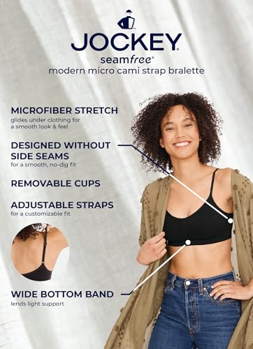 Jockey Women's Bra Seamfree Modern Micro Stretch Cami Strap Bralette4