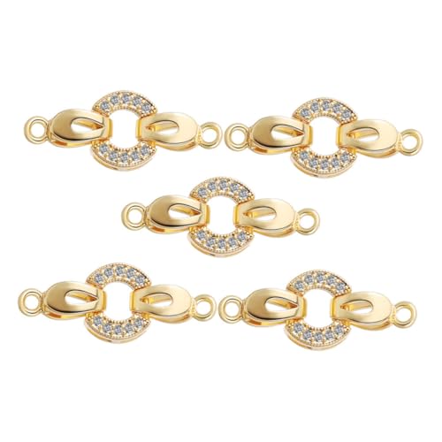 Fermoirs à rabat zircon pour bracelets éviter les pertes de bijoux faits main