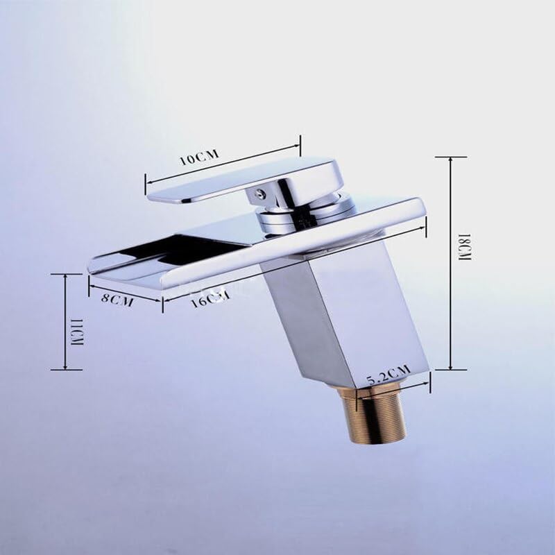 Robinet mitigeur LED blanc cascade laiton pour éviter les brûlures d'eau