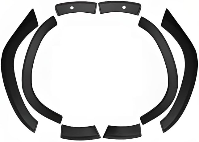 8 Pcs ABS Plastic Fender Molding Protection Body Kit, Door Surface Recommendation for 2018-2023 Dacia Duster