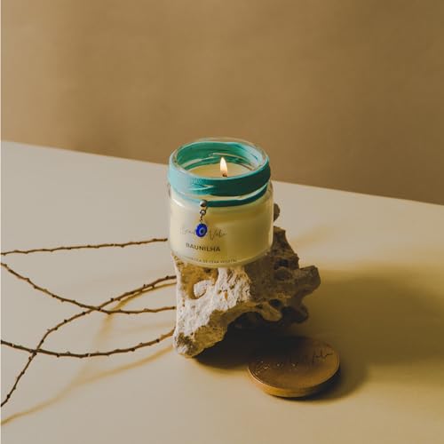 Vela Vegetal Aroma Baunilha Vidro Og - Bendita Vela