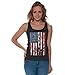 Awkwardstyles Women's American Flag Distressed Tank Top 4th July Tank