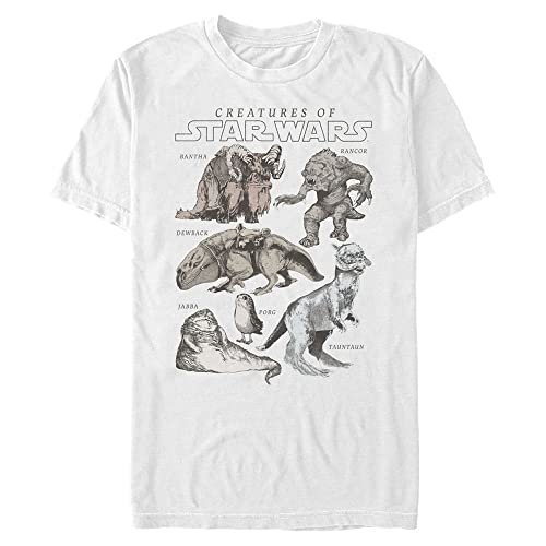 Star Wars Créatures T-Shirt Homme vêtement coton col rond fan de science-fiction