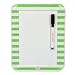 LockerLookz Locker Dry Erase Board - Green Stripe - 1 Piece