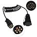 Produktbild EXLECO Anhänger Verlängerung Kabel Anhängerkabel Adapter7-13 Polig Max. 2M Lang Spiralkabel Auto Anhänger Wohnwagen