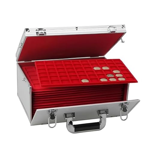 SAFE-ID - Articles de collectionneurs - Coffret en aluminium avec intérieur en velours rouge