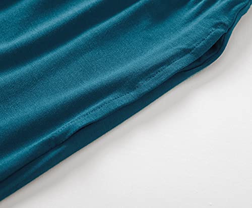 Latuza Women's Pleated Loungewear Top and Capris Pajamas Set4