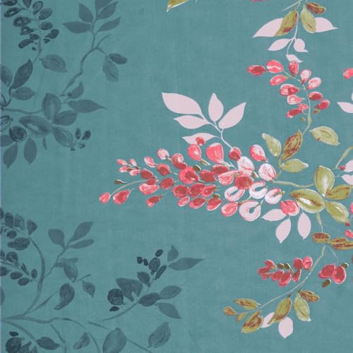 Image of Cloth Fusion Cotton Feel Elastic Fitted Bedsheet King Size, 2 Pillow Covers | Glace cotton 186 TC, 78 x 72 inches, fits up to 8 inch mattress, soft, breathable, wrinkle-resistant, machine wash, teal