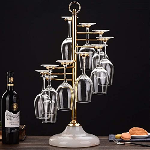 Rack de vino elegante XMING estructura metálica dorada de alta gama 8