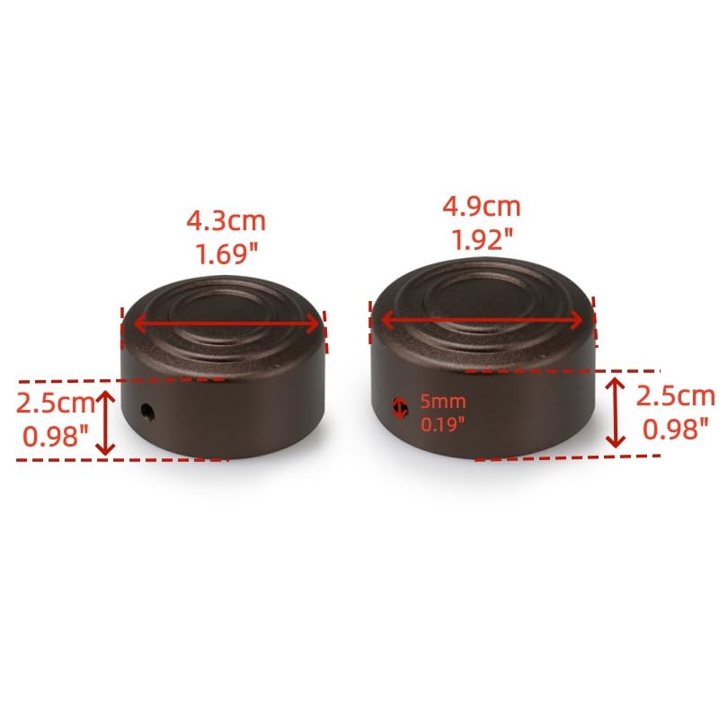 Motorcycle Pivot Bolt Cap Rear Axle Nut Covers Accessories for Harley Sportster S 1250 RH1250S for Pan America 1250 1250S 2021-Later (Brown)