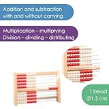WISSNER® Abacus up to 100 made from RE-Wood® – Counting Frame for Primary School & Preschool - Image 4