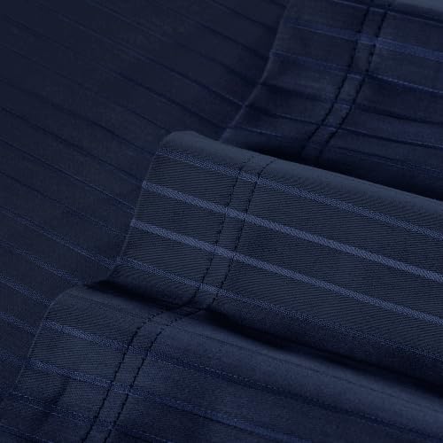 Image of myTrident Bedsheet for Double Bed King Size | 108 inch x 108 inch | Iron Blue
