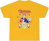 Chestnut Nathans Hot Dog Eating Contest T-Shirt Father's Mother's Day Tee Vintage Gift Men Women