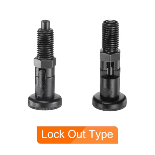 QUARKZMAN 3 Stück Druckfeder-Kugelsperrbolzen M12x1,5 Gewinde 6mm Stift-Durchmesser, Kohlenstoffstahl Selbstverriegelnder Sperrbolzen Rückziehbarer Index-Sperrbolzen für Industrieanlagen