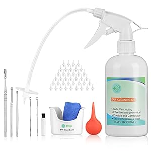 Ear Wax Removal Tool, Ear Cleaning Kits Safe Ear Irrigation Kit Ear Flush Kit for Adults Kid, Ear Wax Washer Device Easy…