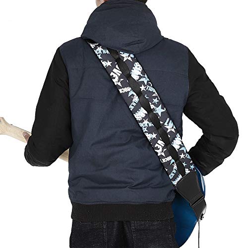 HUIOP Bandoulière en tissu Oxford épais et réglable en longueur pour guitare électrique acoustique basse,sangle de guitare en tissu oxford - Les Beatles, Paul McCartney, John Lennon, RIngo Starr, George Harrison HUIOP Bandoulière en tissu Oxford épais et réglable en longueur pour guitare électrique acoustique basse,sangle de guitare en tissu oxford – Image 7