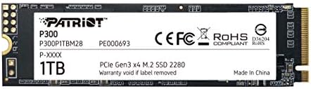 Patriot P300 M.2 PCIe Gen 3 x4 256GB Low-Power Consumption SSD,P300P256GM28