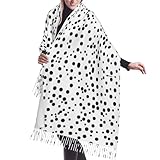 L'écharpe à motif mesure environ 196 cm x 68 cm, y compris le pompon. Il suffit de la draper sur n'importe quelle tenue pour plus de chaleur et de confort tout au long de la journée