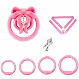 Flat Chastity Cage Pink Chastity Cage Flat Male Gabbia Di Castità Per Uomo,A+belt