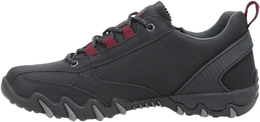 Allrounder by MephistoNaila-tex Women's Sports Shoes, Black/Red Hiking Shoes, black, 8 UK